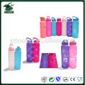 High quality glass water bottle, unbreakable glass water bottle
